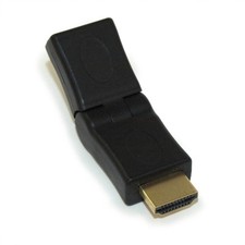 HDMI Male to Female SWIVEL Adapter Gold Plated picture
