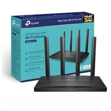 TP-Link Next-Gen Wi-Fi 6 AX1500 Mbps Gigabit Dual Band Wireless Router, WPA3 Sec picture