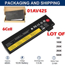 🧡LOT 50x 01AV425 61+ Battery For Lenovo ThinkPad T470 T480 T570 T580 P52S P51S  picture