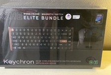Keychron K2 HE Wood Frame Wireless Magnetic Switch Keyboard Mouse Elite Bundle picture