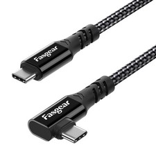 USB C to Type C 3.2 Gen 2x2 Cable, 3ft, Black | 90 Degree, 20Gbps, 100W Charging picture