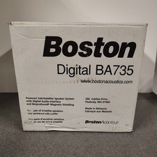 Boston BA735 Powered Subwoofer/Satellite Speakers - Retro Vintage Computer PC  picture