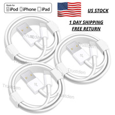 For iPhone 13 12 11 Pro Max XR 8 7 6 SE USB Charger Cable Power Adapter Cord Lot picture