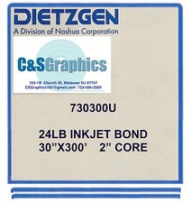2 ROLLS 30'' X 300' 24lb Bond Plotter Paper  picture