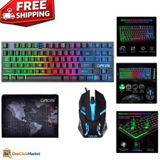High-Performance Wired TKL RGB Gaming Keyboard with Adjustable DPI Mouse picture