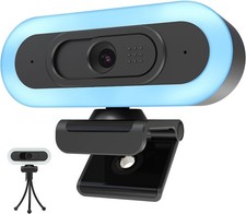 2K/60Fps Webcam Streaming Camera with Fill RGB Lights 1080P/60FPS Autofocus Dual picture