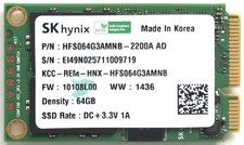 SK hynix 64GB mSATA SSD HFS064G3AMNB-2200 AD picture