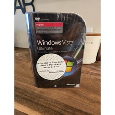 Microsoft Windows Vista Ultimate Upgrade 32-bit 64-bit DVD-ROM Software Box Set picture