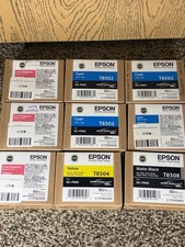2016/2021 NEW 9 SET GENUINE EPSON SC-P800 HD INKS 80ml 8502/8503/8504/8508 picture