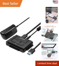 Versatile SATA IDE to USB C Adapter - Copper Design and One-Touch Functionality picture