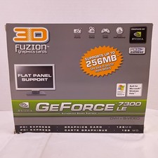 3D Fuzion Nvidia GeForce 7300LE PCI Express Graphics Card 128 MB Open Box picture