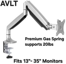 AVLT Single Monitor PC TV For Desk Mount Fits 13