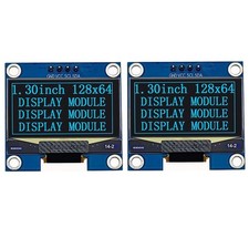 2 Pack 1.3 Inch OLED Display Module I2C IIC 128x64 LCD Screen SH1106 Blue picture