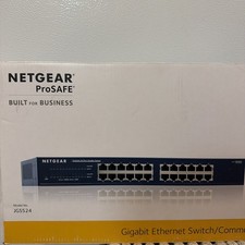 NETGEAR ProSafe JGS524 24-Port Gigabit Ethernet Switch Rack Mount In Box picture