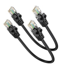 Short Ethernet Cable 0.5FT 2-Pack, Cat6 Patch Cable 6 inch Cord picture