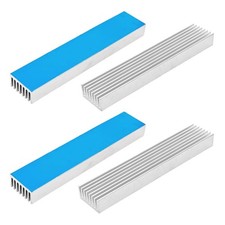 Silver 100mm x 20mm x10mm Aluminum Heatsink Heat Sink Radiator Cooling picture
