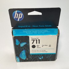 Genuine HP 711 CZ133A Black DesignJet Ink Cartridge 80ml Exp 08/2026 picture
