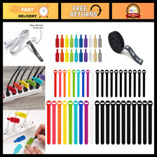 61-Piece Cable Management Value Pack | Organize Wires, Cords & Desk Clutter picture