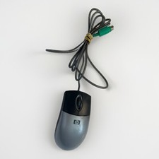 Vintage HP Grey/Navy Computer Mouse MO42KC picture