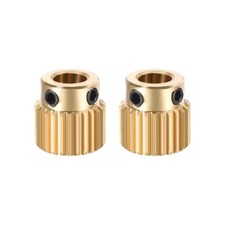 Brass Drive Gear Extruder Wheel 26 Teeth 5mm Bore 2pcs picture