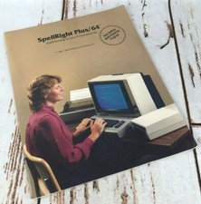 Vtg Commodore 64 SpellRight Plus/64 Book Manual Spell Checking 1983 picture