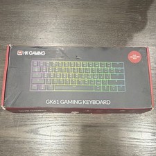 HK Gaming GK61 White RGB Hot Swappable Gaming Keyboard USB-C Detachable QWERTY picture