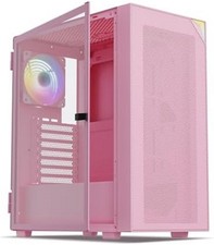 AL800 Mid Tower ATX PC Computer Case - Door Opening Design Tempered Glass, Adjus picture