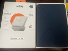 MOFT Dynamic Folio Case for iPad mini 7 (2024) & mini 6 Magnetic Navy/Green Open picture