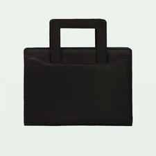 Black Original Leather Tech Organizer Portfolio | Laptop/ Tablet / Documents picture