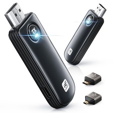 WELUSOPU Wireless HDMI Transmitter and Receiver, HDMI Wireless 4K Decode 1080P O picture