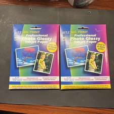 Ritz Big Print Archival Photo Glossy Inkjet Paper 4x6 Glossy (30 Sheets) 2 Pack  picture