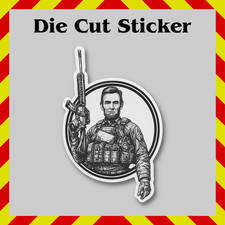 Tactical Abraham Lincoln Sticker, Special Forces Operator, Patriotic Decal picture