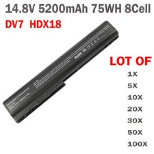 LOT HDX18 Battery For HP Pavilion DV7 DV7t DV8 dv7-1245dx HSTNN-IB75 480385-001 picture