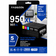 950XL 2BK 951XL 3PK 5 Pack 2BK C M Y Ink OfficeJet Pro 8600 8610 8620 8630 8640 picture