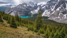 Landscape mountains lake banff national park moraine Custom Gaming Mat Desk picture