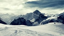Landscape mountains snow winter nature titlis Custom Gaming Mat Desk picture