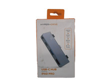 Hyper Hyperdrive 4-In-1-USB-C Hub For Apple iPad Pro -Grey- **Brand New** picture