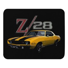 Vintage Yellow Camaro Z28 Muscle Car Custom Gift Mouse pad picture