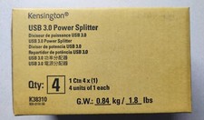 Lot of 4x Kensington USB 3.0 Power Splitter for SD4700P SD4750P SD4780P SD4900P picture
