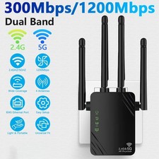2025 WiFi Extender Signal Booster, WiFi Extender 5GHz/2.4GHz 1200Mbps WiFi Range picture