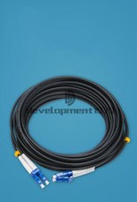 Black Armored Fiber Cable LC-LC UPC SM 9/125 Duplex Fiber Optic Patch Cord 350M picture