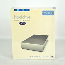 LaCie F A Porsche 250GB USB 2.0 External Portable Hard Drive SEALED Deadstock picture