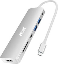 Euasoo USB Type-C Hub Pro 2 HDMI Port USB 2.0 Type A Port Black picture