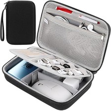 Hard Electronic Organizer Travel Case Electronics Organizer Pouch Bag Double ... picture