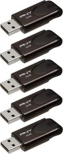 32GB Attaché 4 USB 2.0 Flash Drive Black Pack of 5 picture