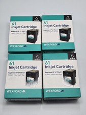 4 Boxes Wexford Inkjet Cartridge Replaces HP 61 Black Walgreens Brand  picture