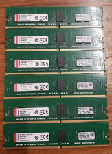 Lot of 6x Kingston KVR21R15S8/4 4GB 1Rx8 PC4-2133P-RD0-11 ECC REG Server Memory picture