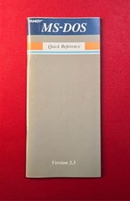 Vintage 1989 TANDY MS-DOS Quick Reference Guide Version 3.3 - USA picture