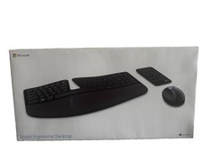 MICROSOFT L5V-00001 Sculpt Ergonomic Desktop Keyboard Mouse Keypad. Tested-Works picture