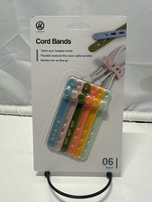 U Brands Cord Bands Silicone Cable Organizers 6 Pack Multi Color picture